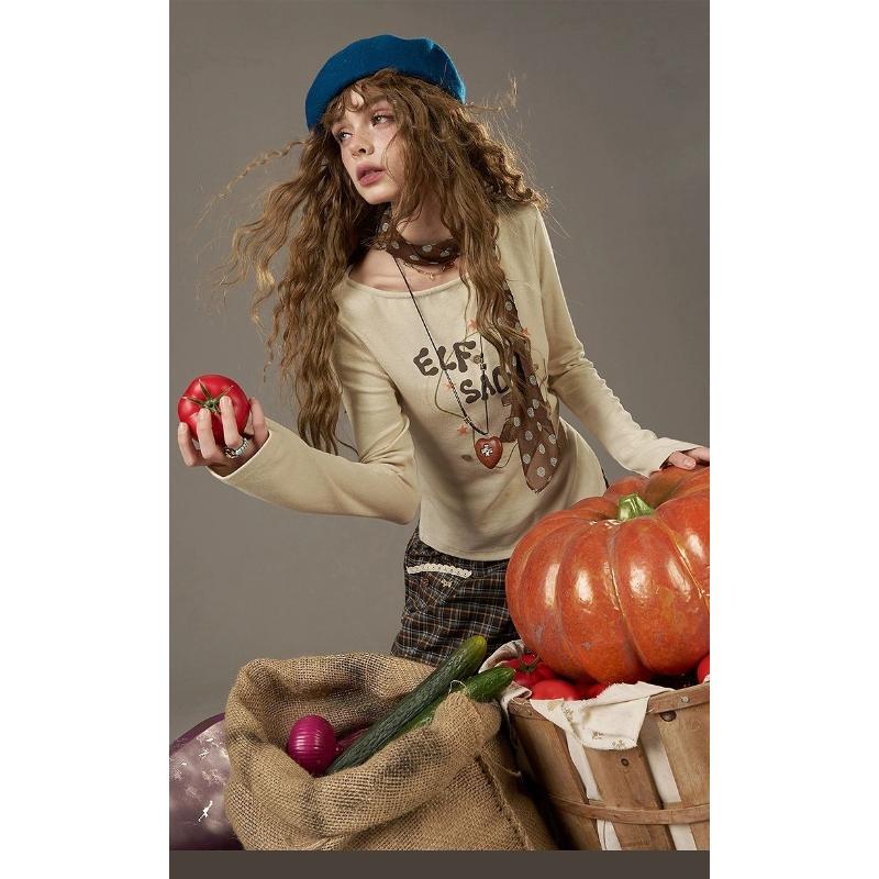 Необычная футболка с длинным рукавом с принтом цвета экрю для женщин, новинка начала осени, тонкий топ облегающего кроя S бежевый
Необычная футболка с длинным рукавом с принтом цвета экрю для женщин, новинка начала осени, тонкий топ облегающего кроя S бежевый