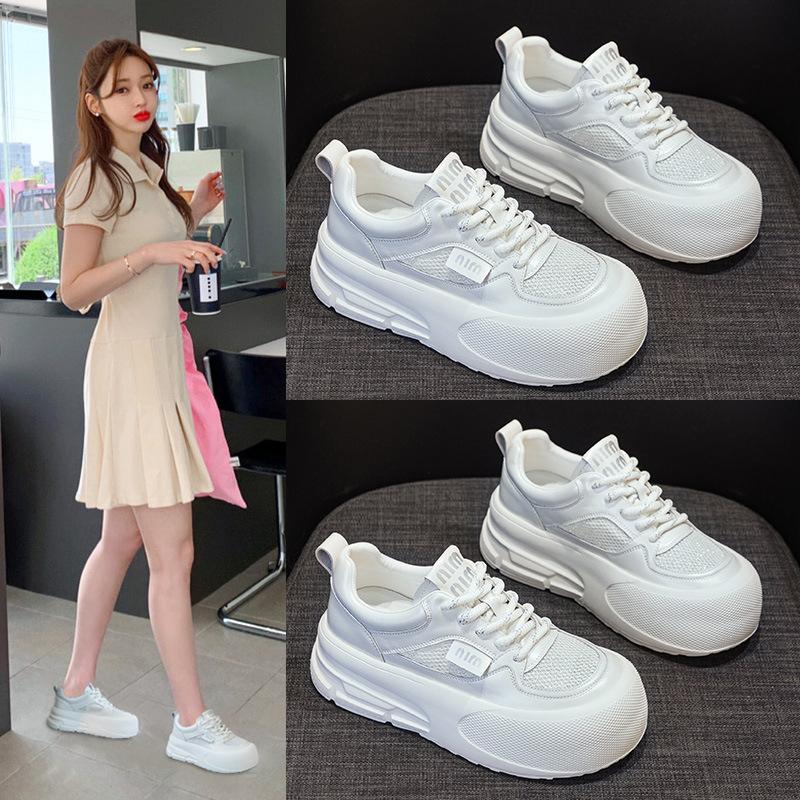 Leather Mesh White Shoes for Women Summer New All-Match Low Top Platform Height Increasing Breathable Sports and Leisure Women s Shoes
Leather Mesh White Shoes for Women Summer New All-Match Low Top Platform Height Increasing Breathable Sports and Leisure Women s Shoes