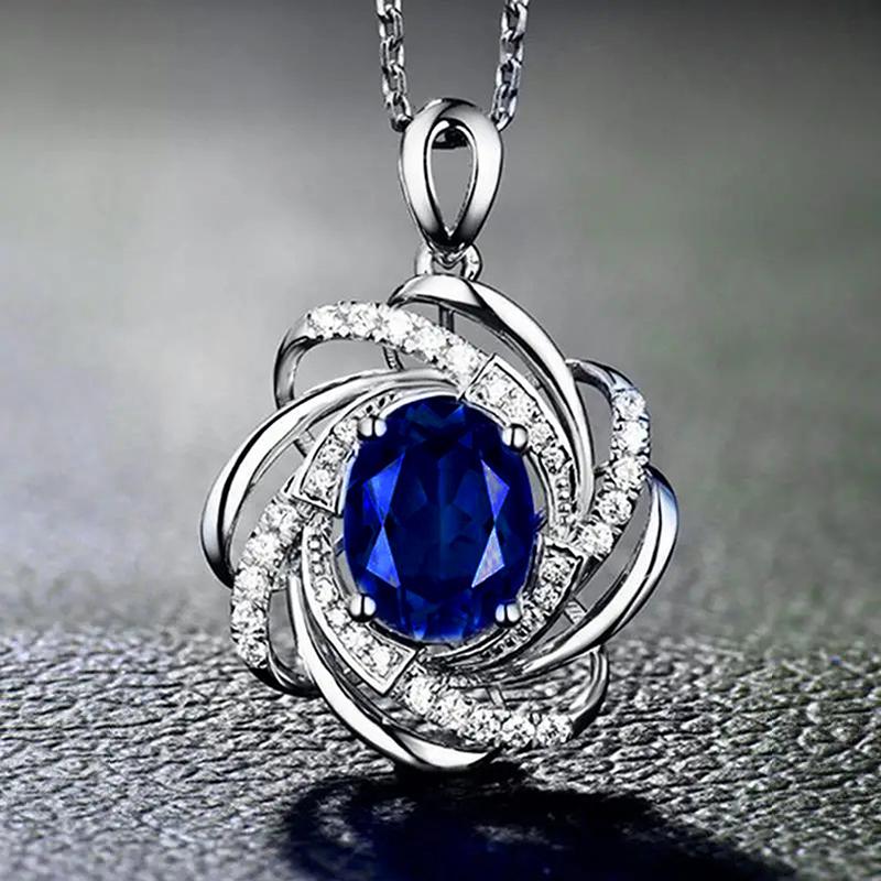Huitan Gorgeous Flower Pendant Necklace with Blue Yellow Cubic Zirconia Aesthetic Wedding Accessories Trendy Jewelry for Women 45cm
Huitan Gorgeous Flower Pendant Necklace with Blue Yellow Cubic Zirconia Aesthetic Wedding Accessories Trendy Jewelry for Women 45cm