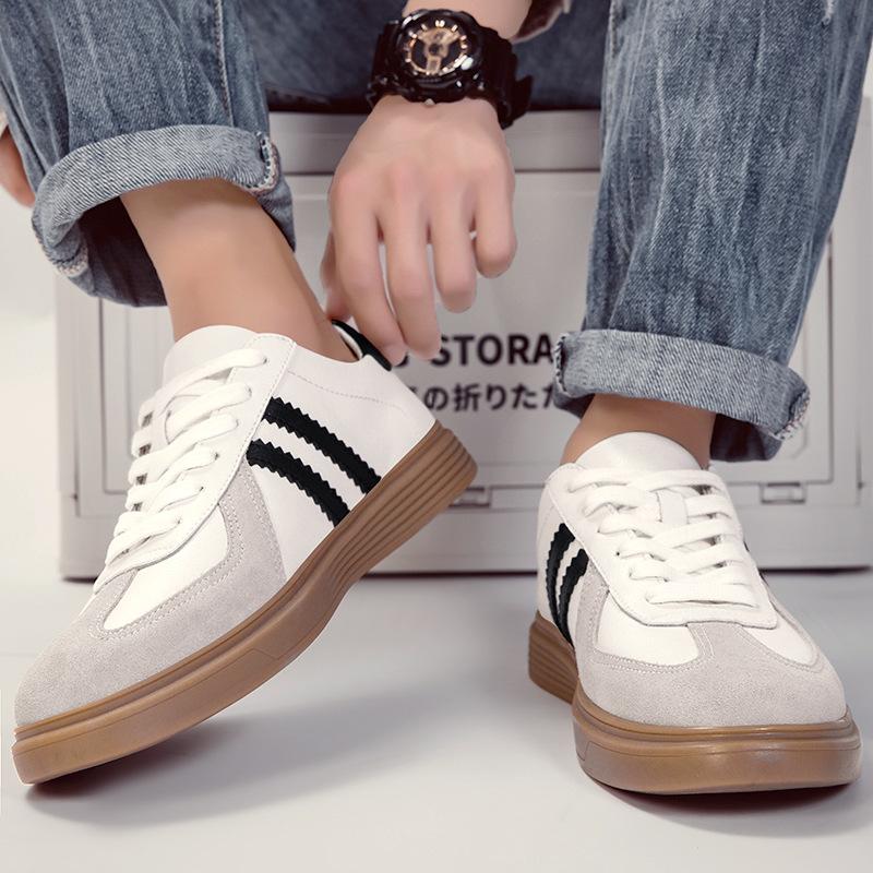 Large size cowhide board shoes men s color matching contrasting white shoes trendy casual sports shoes 47 сірий колір
Large size cowhide board shoes men s color matching contrasting white shoes trendy casual sports shoes 47 сірий колір