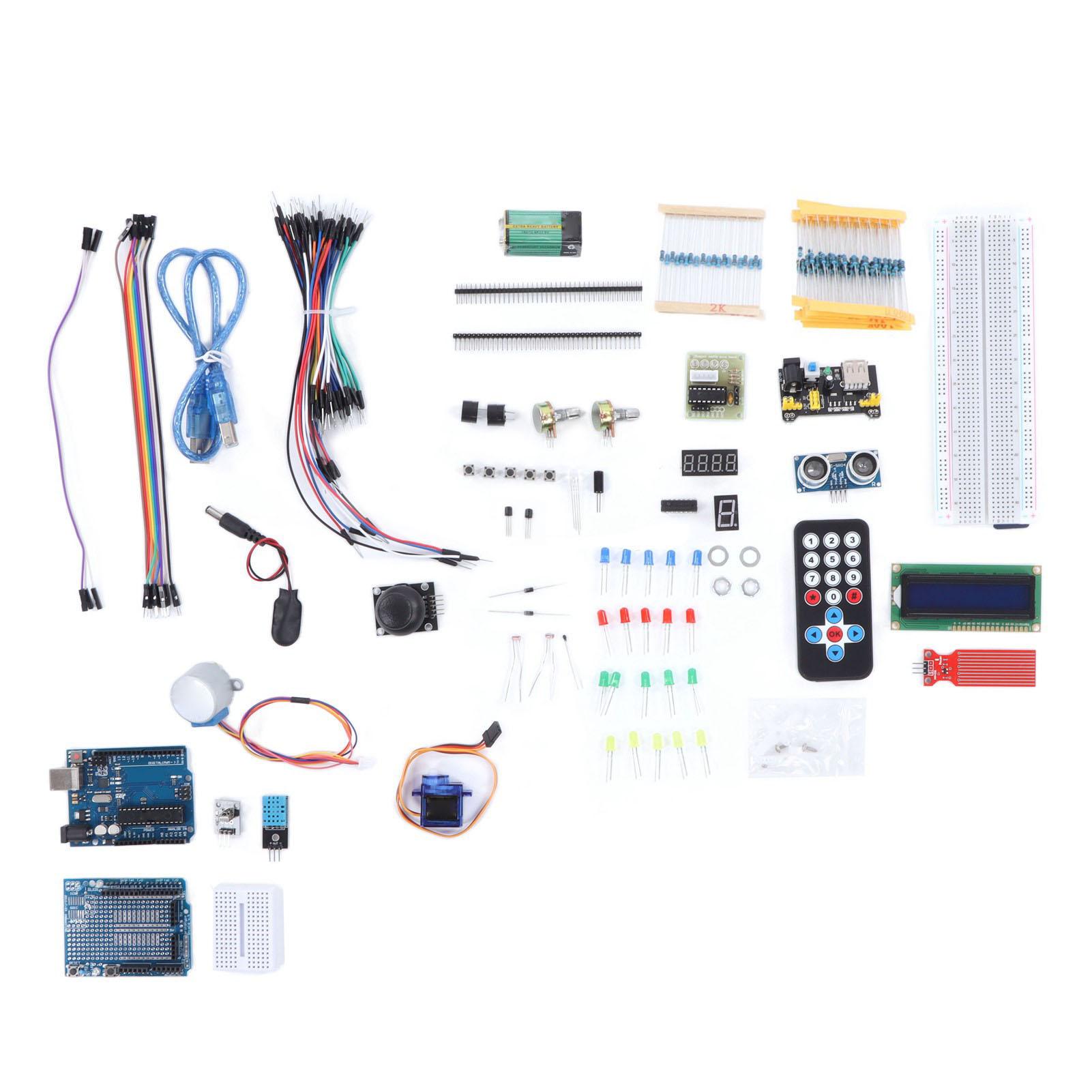 Super Starter Kit Circuit Breadboard Power Module LED LCD Resistor Electronic Component Set
Super Starter Kit Circuit Breadboard Power Module LED LCD Resistor Electronic Component Set