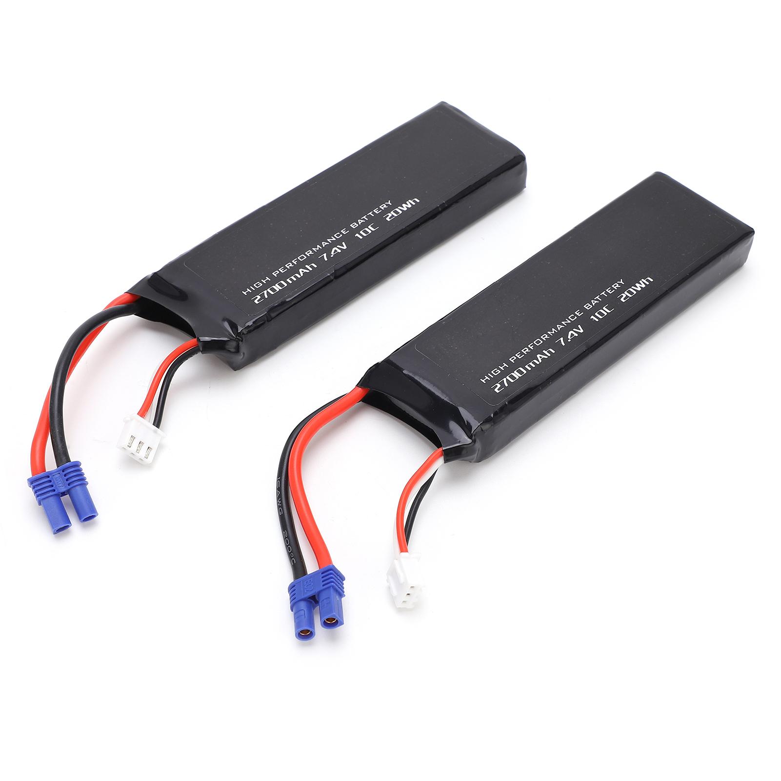 2pcs/lot Lipo Battery 7.4V 2700mAh for Hubsan H501 RC Quadcopter Airplane Drone Spare Part
2pcs/lot Lipo Battery 7.4V 2700mAh for Hubsan H501 RC Quadcopter Airplane Drone Spare Part