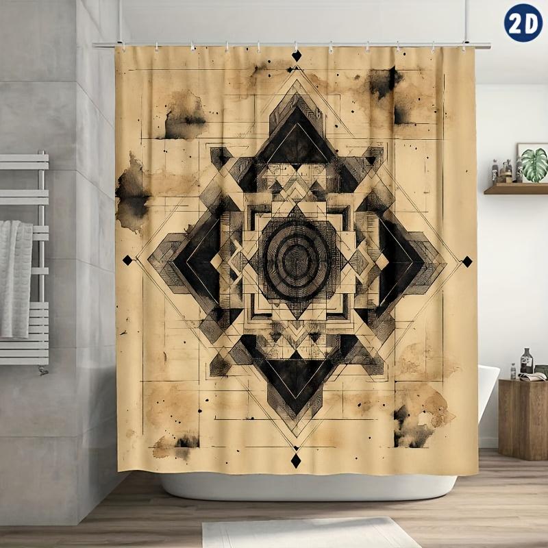 Modern Geometric Shower Curtain – Dark Lines Design, 70.8X70.8 Durable Polyester With Hooks, Easy Clean Bath & Window Decor W60H190(CM)-1 Pcs
Modern Geometric Shower Curtain – Dark Lines Design, 70.8X70.8 Durable Polyester With Hooks, Easy Clean Bath & Window Decor W60H190(CM)-1 Pcs