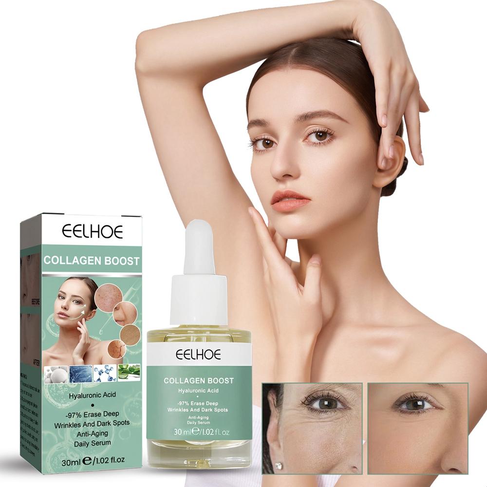 Collagen Boost Антивозрастная сыворотка для ухода за кожей Сияющая и защитная сыворотка Пептидная сыворотка от морщин на лице
Collagen Boost Антивозрастная сыворотка для ухода за кожей Сияющая и защитная сыворотка Пептидная сыворотка от морщин на лице