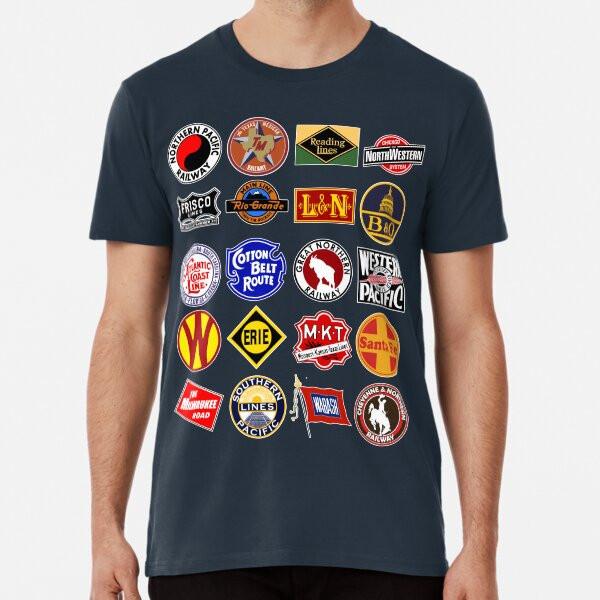 Винтажные недействующие логотипы железной дороги - TraT-Shirt S-5XL Лучшая футболка 2XL
Винтажные недействующие логотипы железной дороги - TraT-Shirt S-5XL Лучшая футболка 2XL