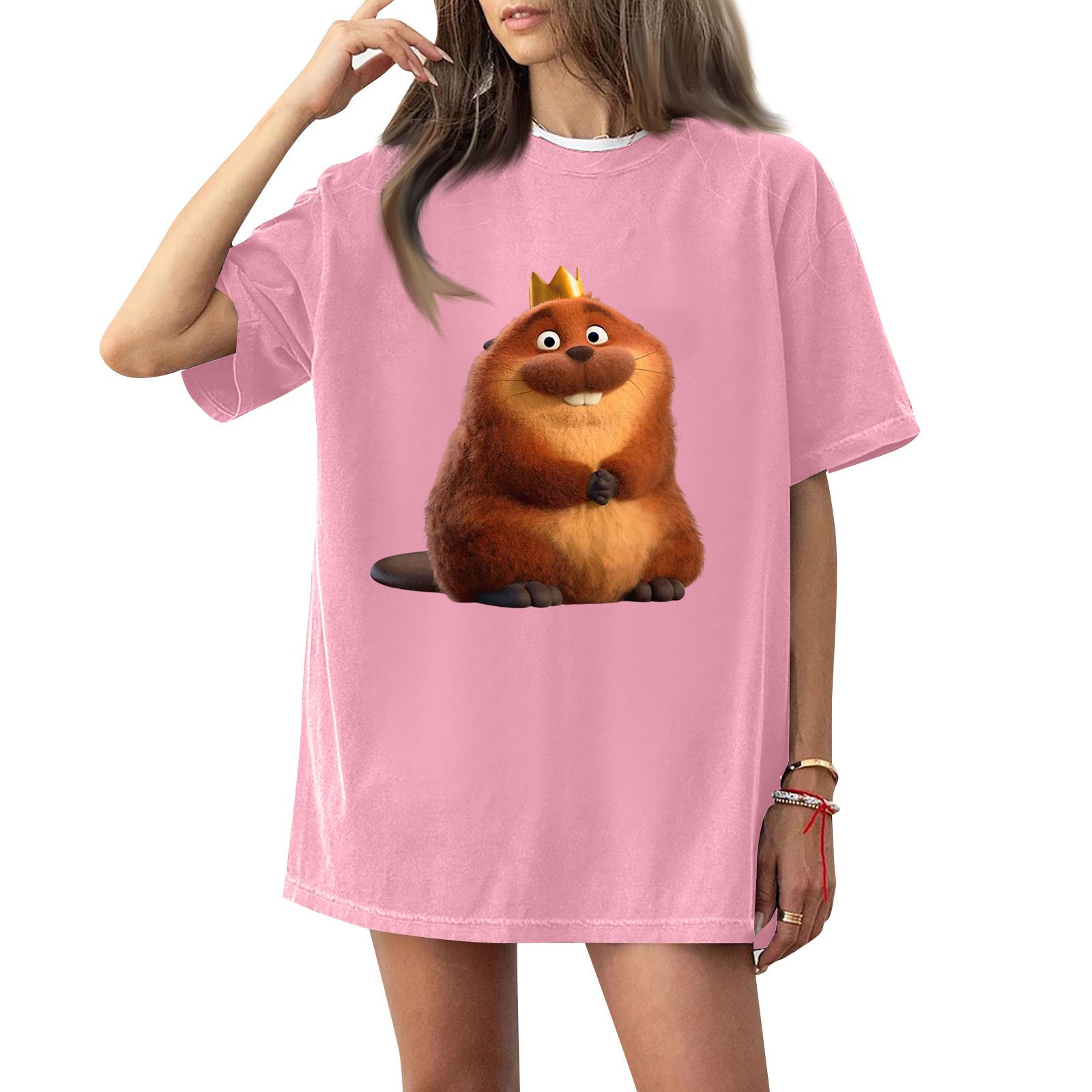 Womens T Shirts Short Sleeve Shirts Pullover Summer Spring Tops Blouses S рожевий
Womens T Shirts Short Sleeve Shirts Pullover Summer Spring Tops Blouses S рожевий