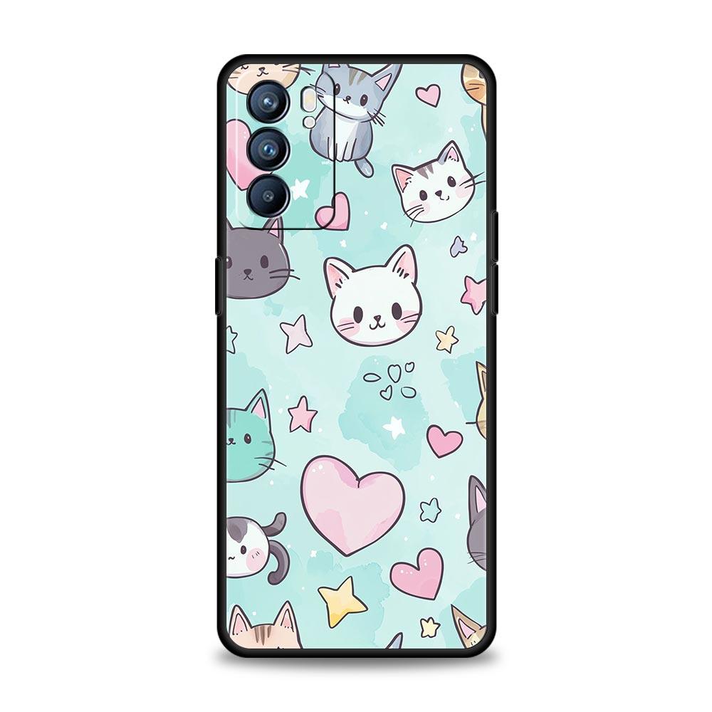 Cute Cartoon Cat Phone Case For Oppo Reno13 Reno12 Reno11 F Reno10 Pro A54 5G Find X5 A53 A52 A9 A17 A78 4G A79 A80 A98 Cover For Oppo A9 2020
Cute Cartoon Cat Phone Case For Oppo Reno13 Reno12 Reno11 F Reno10 Pro A54 5G Find X5 A53 A52 A9 A17 A78 4G A79 A80 A98 Cover For Oppo A9 2020