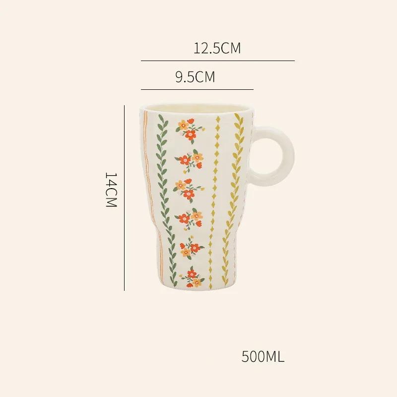 Высококачественные милые кружки для завтрака дома, овсянки, молока, офиса, изысканные керамические кофейные чашки, уникальные детские чашки для воды, подарки 500ml
Высококачественные милые кружки для завтрака дома, овсянки, молока, офиса, изысканные керамические кофейные чашки, уникальные детские чашки для воды, подарки 500ml