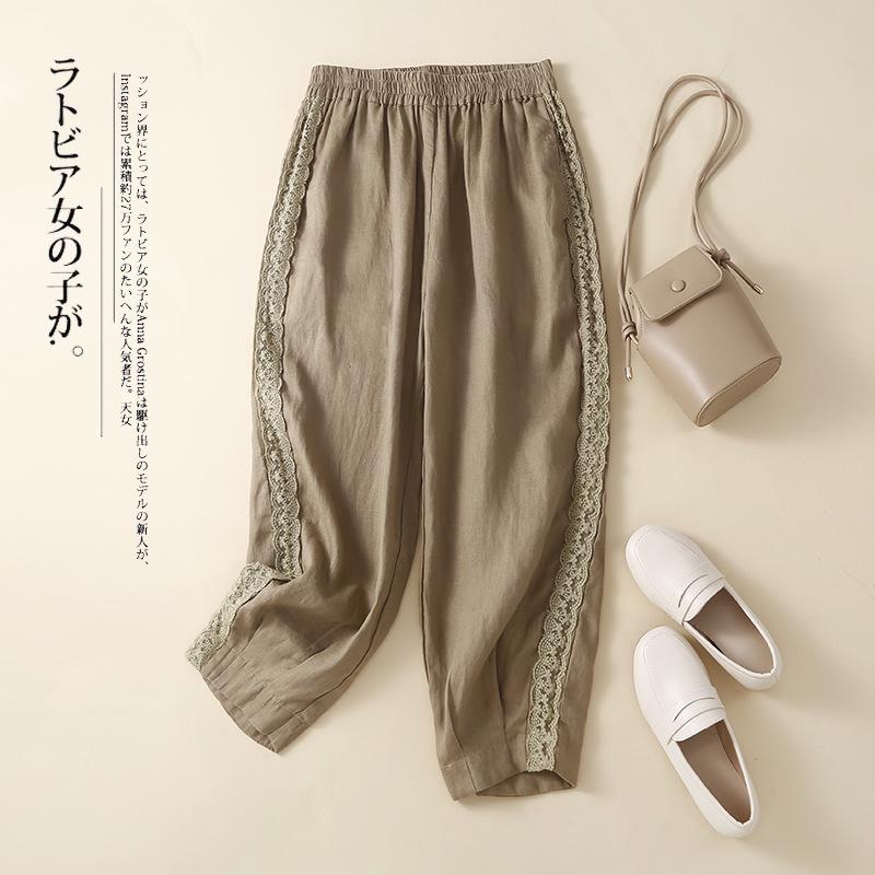 Artistic Retro Cotton-Linen Tapered Harem Pants for Women - Summer Style 2XL хаки
Artistic Retro Cotton-Linen Tapered Harem Pants for Women - Summer Style 2XL хаки