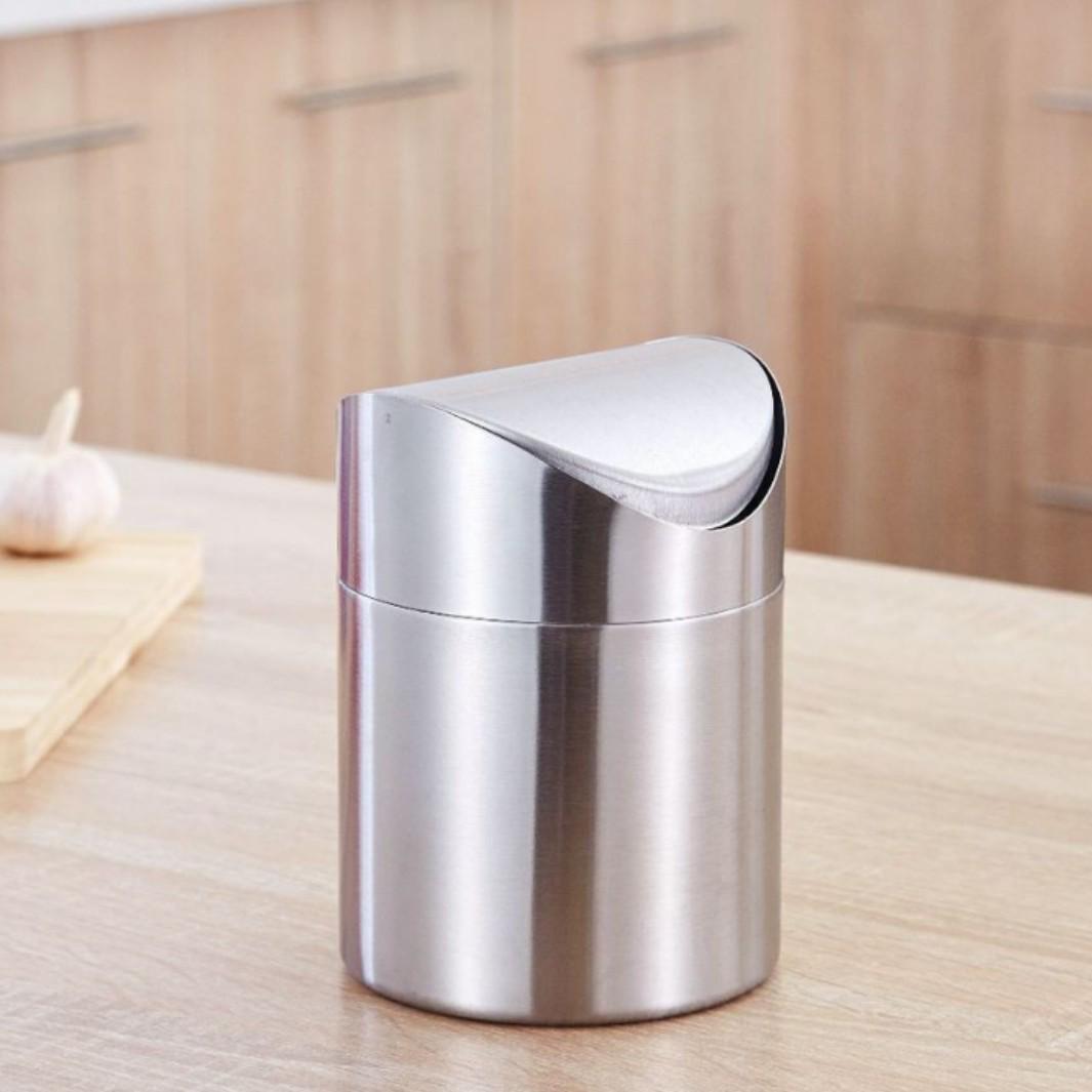 Original Stainless Steel Desktop Trash Can with Lid - Luxurious Mini Paper Basket for Storage & Gifting
Original Stainless Steel Desktop Trash Can with Lid - Luxurious Mini Paper Basket for Storage & Gifting