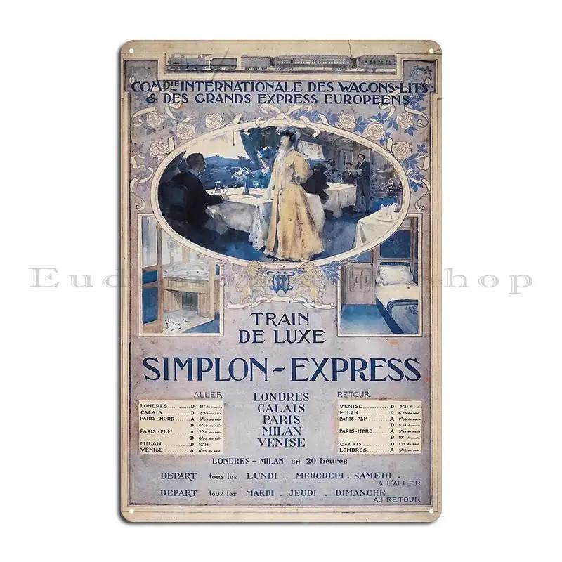 Orient Express Vintage Train Travel Print 1906 Simplon Orient Express Metal Plaque Poster Designer Club Garage Tin Sign Poster 20x30cm
Orient Express Vintage Train Travel Print 1906 Simplon Orient Express Metal Plaque Poster Designer Club Garage Tin Sign Poster 20x30cm