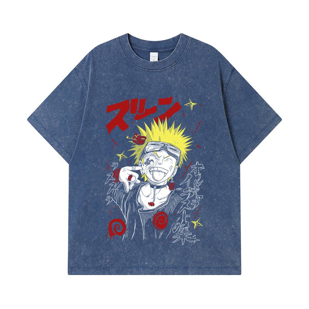 275 GSM Washed T-shirts 100% Cotton Naruto V17 Print Unisex Heavy Cotton T Shirt 2XL королівський синій колір
275 GSM Washed T-shirts 100% Cotton Naruto V17 Print Unisex Heavy Cotton T Shirt 2XL королівський синій колір