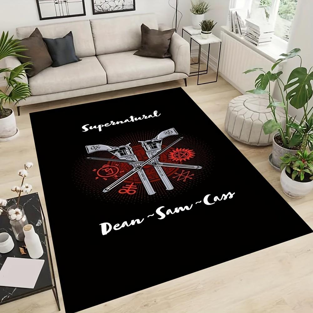 1pc Supernatural Double Gun Pattern Carpet, Area Rug For Living Room Bedroom Room Bed Chair Laundry Entryway Corridor Yard Non-slip Outdoor 60cm by 90cm
1pc Supernatural Double Gun Pattern Carpet, Area Rug For Living Room Bedroom Room Bed Chair Laundry Entryway Corridor Yard Non-slip Outdoor 60cm by 90cm