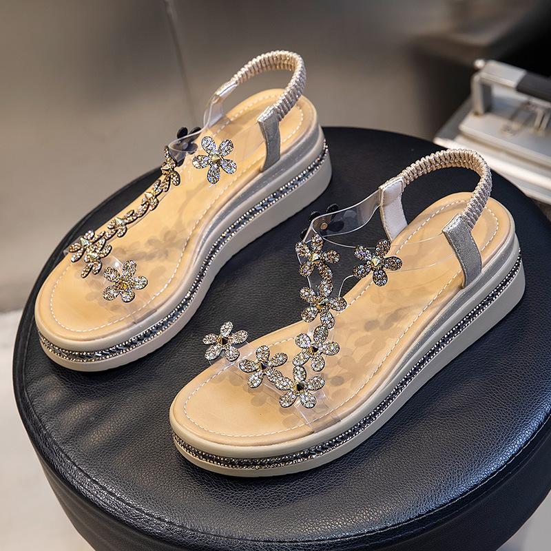 Rhinestone flat-soled sandals for women to wear in the summer of 2025, new women s shoes, versatile, heightening, platform-soled fashion, beach sandal 40 золотой
Rhinestone flat-soled sandals for women to wear in the summer of 2025, new women s shoes, versatile, heightening, platform-soled fashion, beach sandal 40 золотой