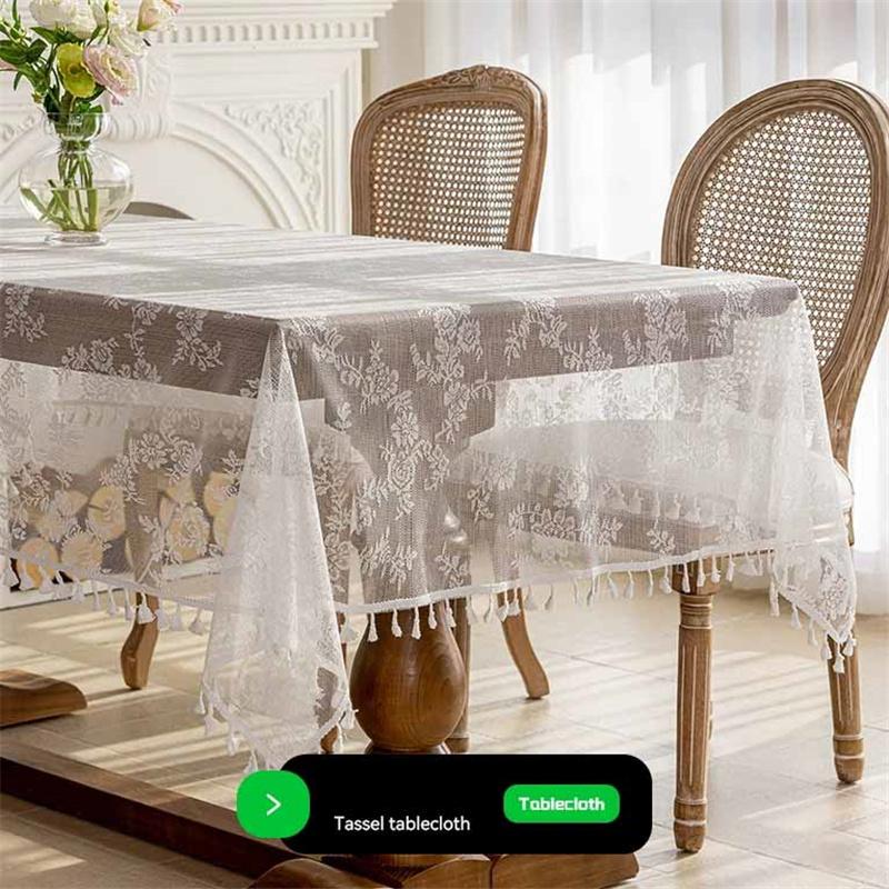 Luxe Tasseled & Jacquard Polyester Tablecloth - Rectangle Lace Dust Cover for Dining & Console Tables Home Decor 90*90cm
Luxe Tasseled & Jacquard Polyester Tablecloth - Rectangle Lace Dust Cover for Dining & Console Tables Home Decor 90*90cm