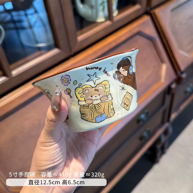 Cute Cartoon Bear Ceramic Dishes, Tableware, Household High-Value Exquisite One-Person Rice Bowl Grid Dishes
Cute Cartoon Bear Ceramic Dishes, Tableware, Household High-Value Exquisite One-Person Rice Bowl Grid Dishes