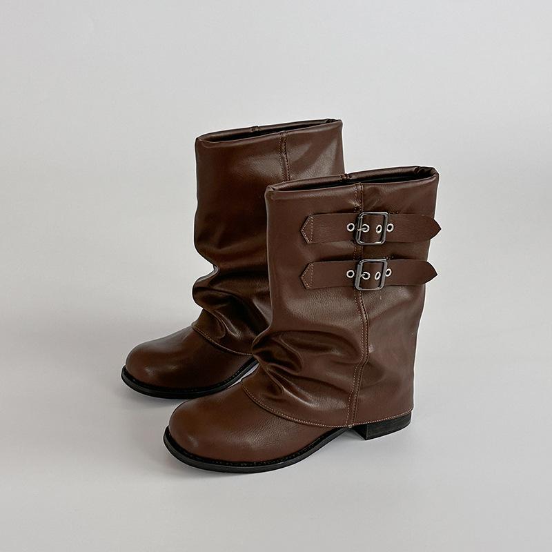 Belt buckle medium boots children s fashionable versatile retro trouser boots 2025 autumn and winter new thin stacking boots 40
Belt buckle medium boots children s fashionable versatile retro trouser boots 2025 autumn and winter new thin stacking boots 40