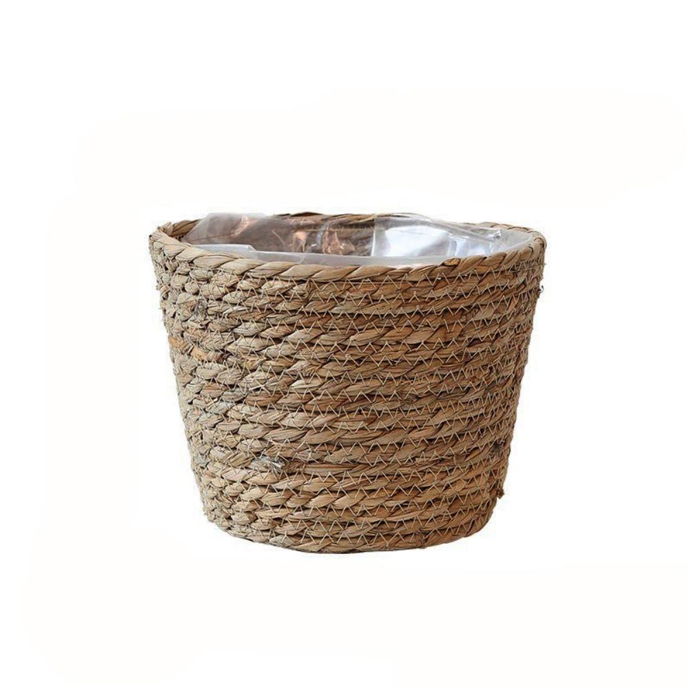 Декоративное плетение из соломы, цветочный горшок для растений S/M/L, корзины для хранения цветочного горшка, для улицы S-Style A
