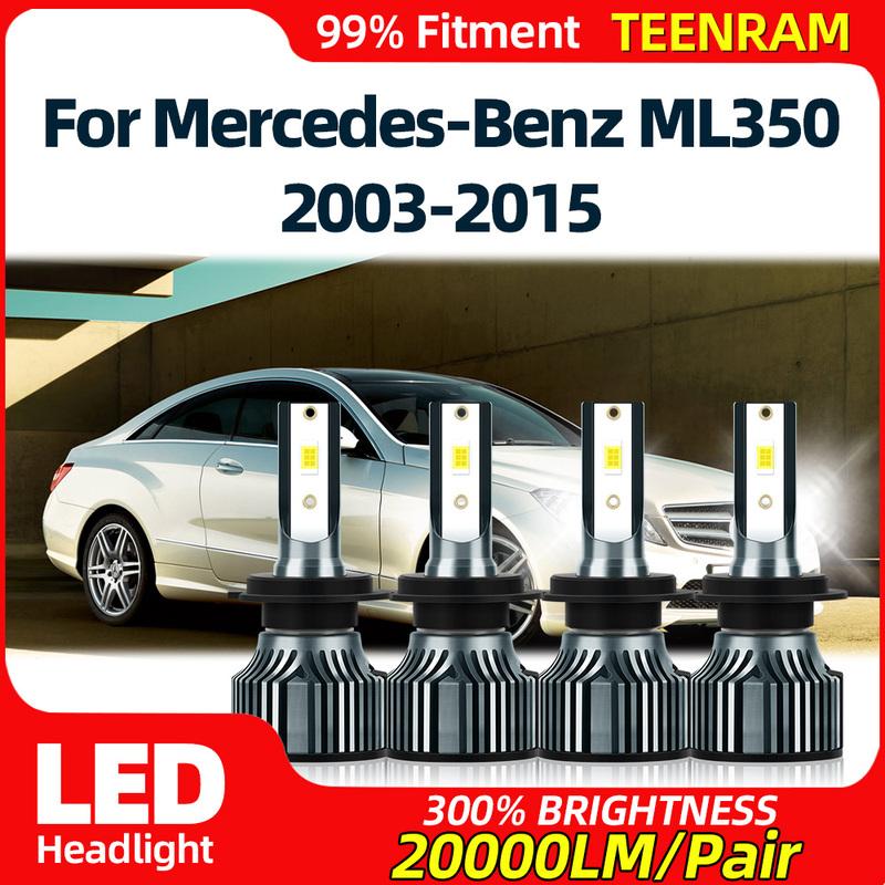 Canbus LED Car Headlight Bulbs 40000LM 240W Auto Lights 6000K White For Mercedes-Benz ML350 2003-2010 2011 2012 2013 2014 2015 Low Beam 2PCS
Canbus LED Car Headlight Bulbs 40000LM 240W Auto Lights 6000K White For Mercedes-Benz ML350 2003-2010 2011 2012 2013 2014 2015 Low Beam 2PCS