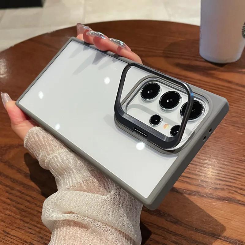 Роскошный невидимый кронштейн для объектива с подставкой, прозрачный чехол для телефона Samsung Galaxy S24 Ultra S23 FE S22 Plus, защитный чехол для камеры For Samsung S22Ultra
Роскошный невидимый кронштейн для объектива с подставкой, прозрачный чехол для телефона Samsung Galaxy S24 Ultra S23 FE S22 Plus, защитный чехол для камеры For Samsung S22Ultra