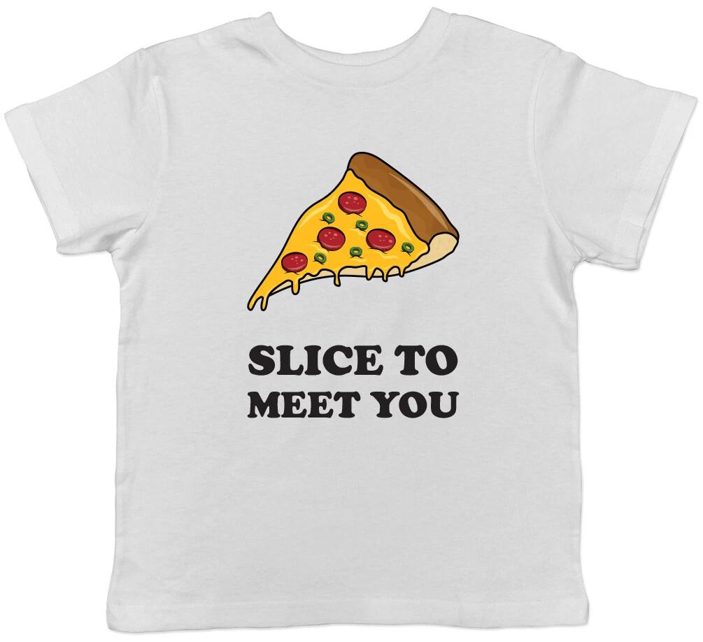 Slice to Meet You Pizza Boys Girls Kids Childrens T-Shirt 120
Slice to Meet You Pizza Boys Girls Kids Childrens T-Shirt 120