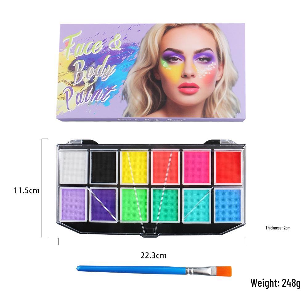 12-цветная водорастворимая краска для лица в радужную полоску для Хэллоуина и выступлений на сцене 12 in Medium Box, 48 Boxes per Case
12-цветная водорастворимая краска для лица в радужную полоску для Хэллоуина и выступлений на сцене 12 in Medium Box, 48 Boxes per Case