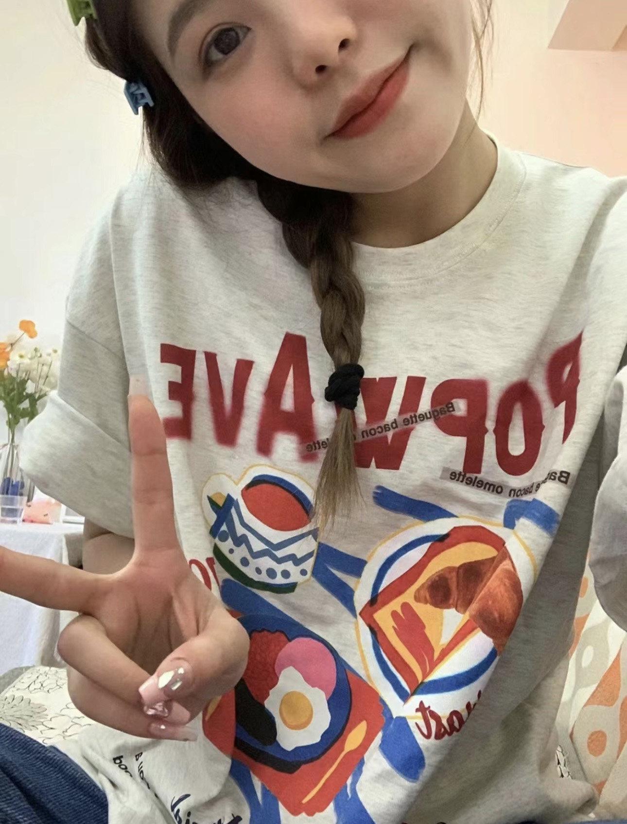 Women s Plus Size Japanese Chic Cotton T-shirt - Loose Fit, Short Sleeve, Hong Kong Style M (recommended 80-100 lbs) серый/белый
Women s Plus Size Japanese Chic Cotton T-shirt - Loose Fit, Short Sleeve, Hong Kong Style M (recommended 80-100 lbs) серый/белый