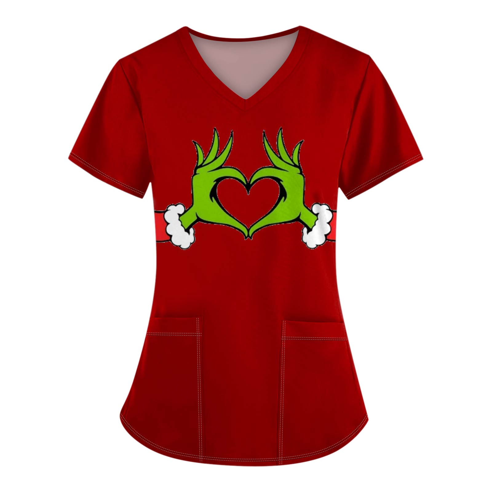 Женские модные топы с короткими рукавами и V-образным вырезом с принтом, рабочие футболки с карманами XXXXL винный
Женские модные топы с короткими рукавами и V-образным вырезом с принтом, рабочие футболки с карманами XXXXL винный