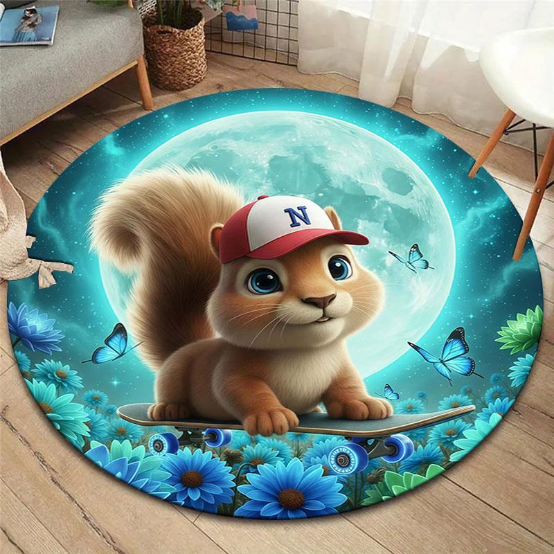 Skateboard Animals Round Area Rug,Carpet Rug for Living Room Bedroom Sofa Playroom Decor,Non-slip Floor Mat 80cmx80cm
Skateboard Animals Round Area Rug,Carpet Rug for Living Room Bedroom Sofa Playroom Decor,Non-slip Floor Mat 80cmx80cm