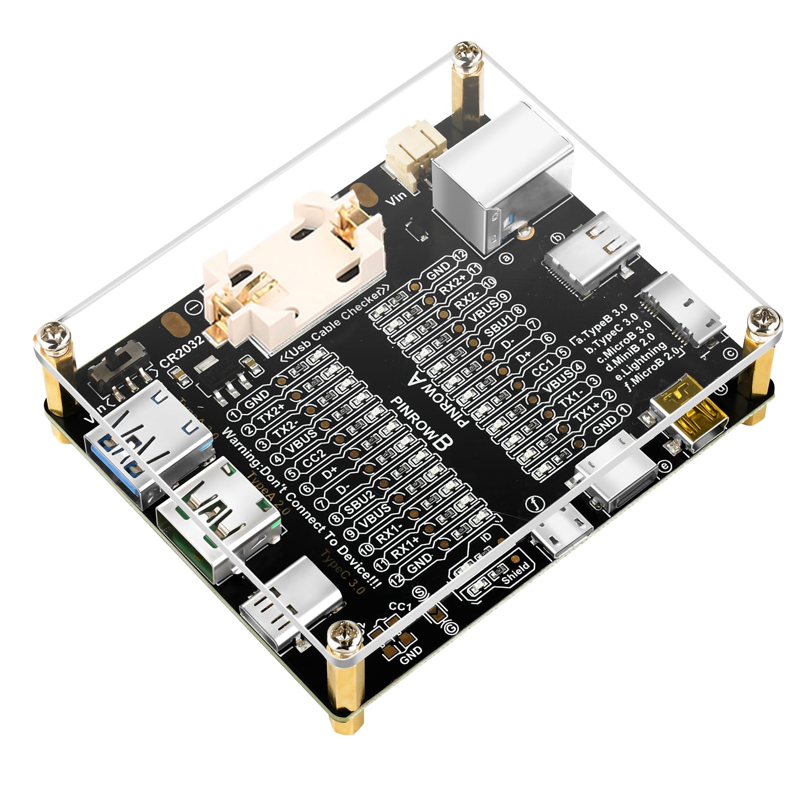 Aideepen USB Checker Cable Test Board with LED Indicator, Charging Cable Test Board, Type-C USB Cable Checker 3, Compatible Measurement Types: Type B,
Aideepen USB Checker Cable Test Board with LED Indicator, Charging Cable Test Board, Type-C USB Cable Checker 3, Compatible Measurement Types: Type B,