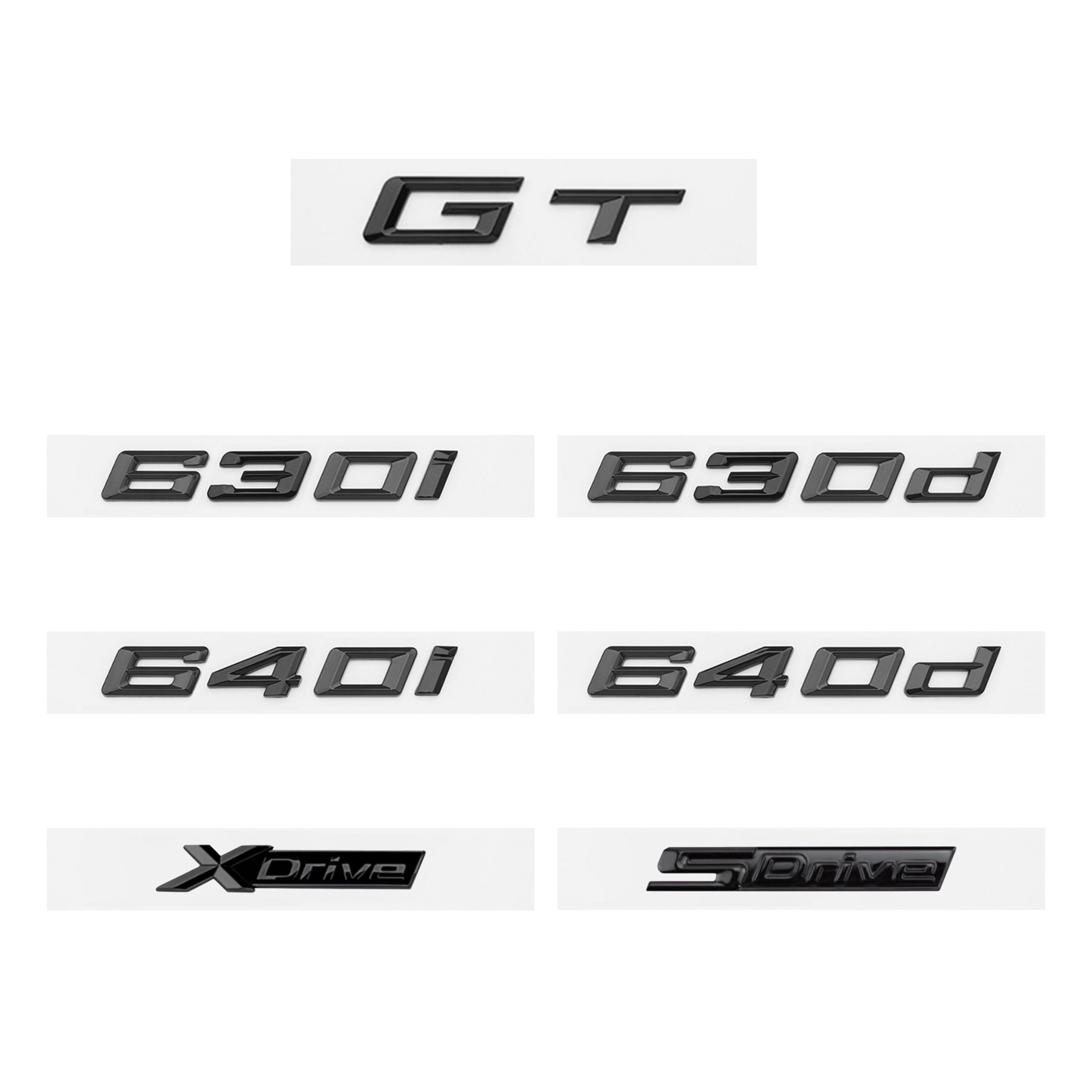 Glossy Black GT 630i 630d 640i 640d XDrive SDrive ABS Numbers Letters Emblem for BMW GT Series E63 E64 F06 F12 F13 G32 XDrive
Glossy Black GT 630i 630d 640i 640d XDrive SDrive ABS Numbers Letters Emblem for BMW GT Series E63 E64 F06 F12 F13 G32 XDrive