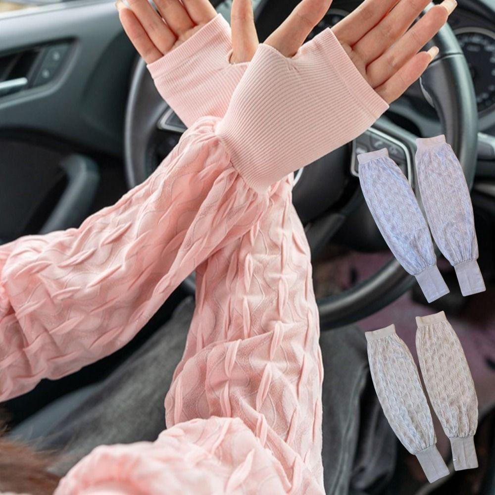 French Style Sunscreen Arm Cover Breathable Summer Ice Silk Long Sleeves Female синій
French Style Sunscreen Arm Cover Breathable Summer Ice Silk Long Sleeves Female синій