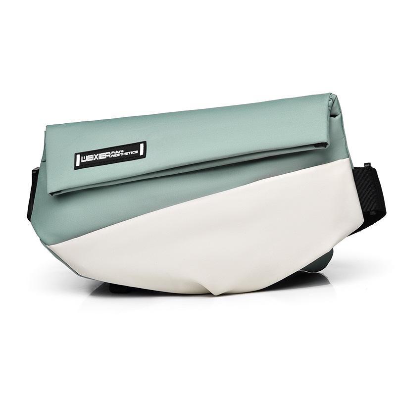 Мужская водонепроницаемая сумка через плечо из ткани Оксфорд, большая вместимость зелёный/белый
Мужская водонепроницаемая сумка через плечо из ткани Оксфорд, большая вместимость зелёный/белый