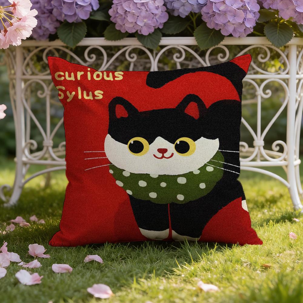Cartoon Cat Cute Cushion Cover Home & Car Dual-Scene Pillow Cover: Reversible for Premium Comfort 30X30cm
Cartoon Cat Cute Cushion Cover Home & Car Dual-Scene Pillow Cover: Reversible for Premium Comfort 30X30cm