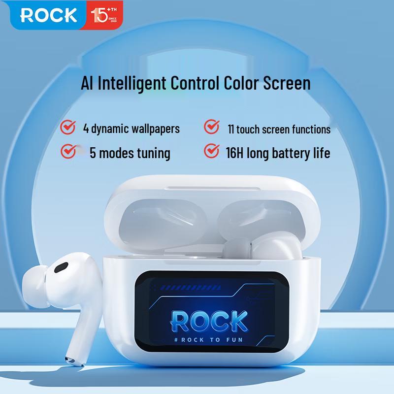 ROCK Smart Screen ANC Bluetooth Earbuds
ROCK Smart Screen ANC Bluetooth Earbuds