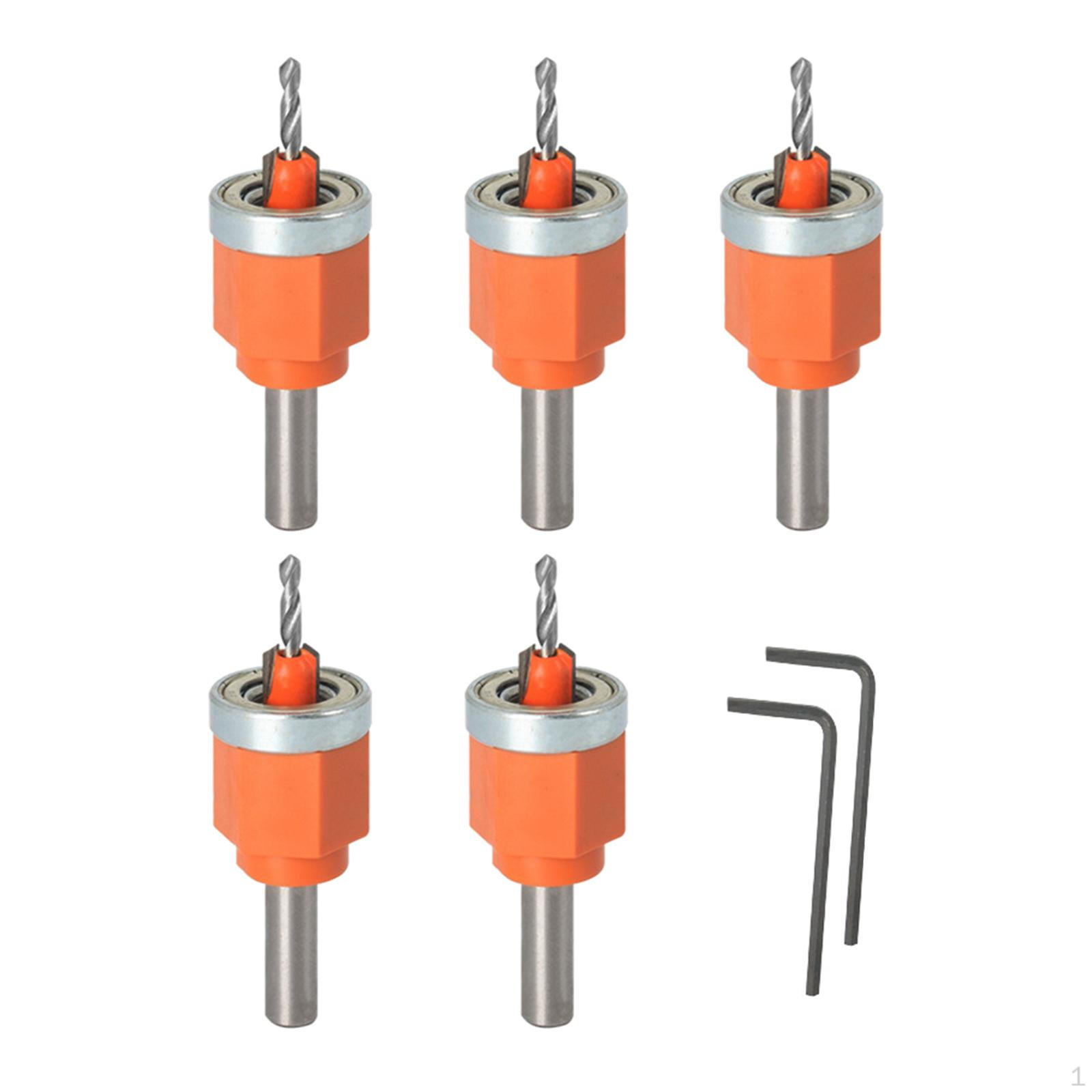 Набор сверл с зенковкой для деревообработки 5 Pieces
Набор сверл с зенковкой для деревообработки 5 Pieces