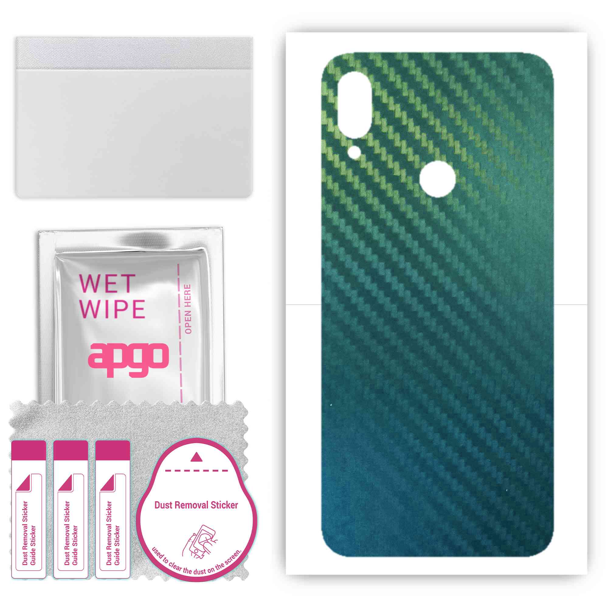 Apgo Protective Skin Sticker for the back compatible with Xiaomi Redmi Note 7, Wrap Film, Foil, Vinyl - Pattern Carbon Chameleon CAKA1
Apgo Protective Skin Sticker for the back compatible with Xiaomi Redmi Note 7, Wrap Film, Foil, Vinyl - Pattern Carbon Chameleon CAKA1