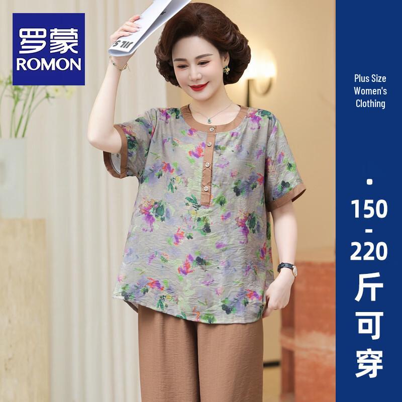 Romon Women s Plus Size Summer Short-Sleeve Two-Piece Set 4XL
Romon Women s Plus Size Summer Short-Sleeve Two-Piece Set 4XL