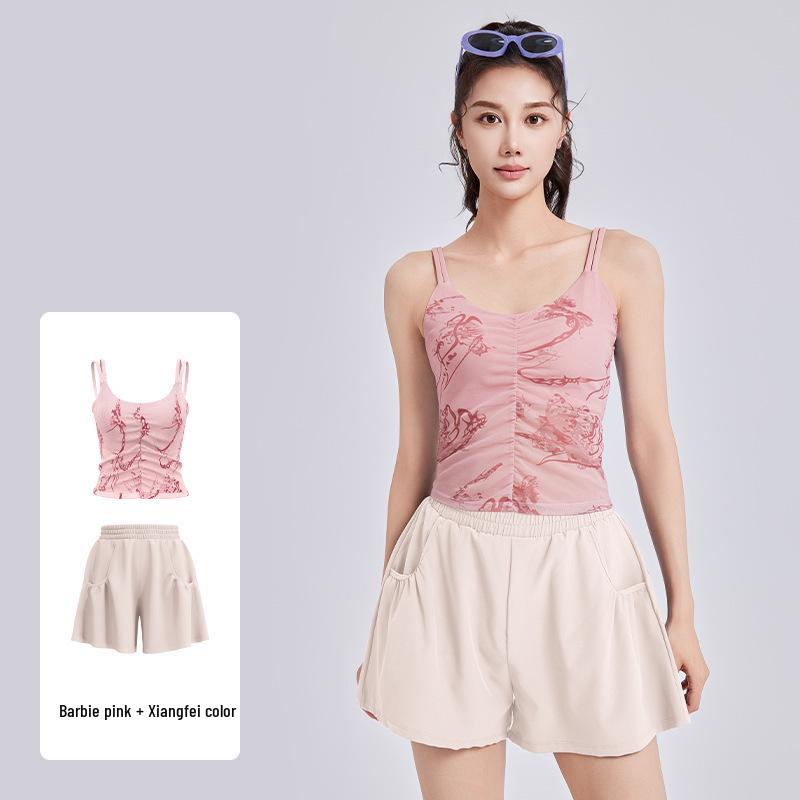 Spring & Summer Women s National Style Print Spaghetti Strap Yoga Suit with Fixed Cup S рожевий/персиковий
Spring & Summer Women s National Style Print Spaghetti Strap Yoga Suit with Fixed Cup S рожевий/персиковий