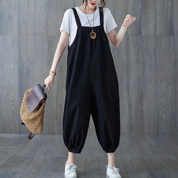 Women s Summer Boho-Style Color-Blocked Harem Jumpsuit: Plus Size, Loose Fit, Youthful Casual Overalls S чёрный
Women s Summer Boho-Style Color-Blocked Harem Jumpsuit: Plus Size, Loose Fit, Youthful Casual Overalls S чёрный