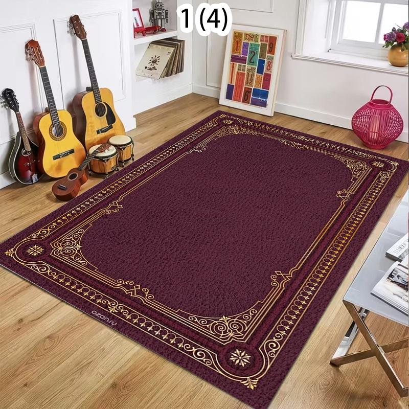 Vintage European Style Carpet Luxury Gold Border Area Rug Floor Mat for Living Room Bedroom Aesthetic Home Decor Large Carpet 40X60CM
Vintage European Style Carpet Luxury Gold Border Area Rug Floor Mat for Living Room Bedroom Aesthetic Home Decor Large Carpet 40X60CM