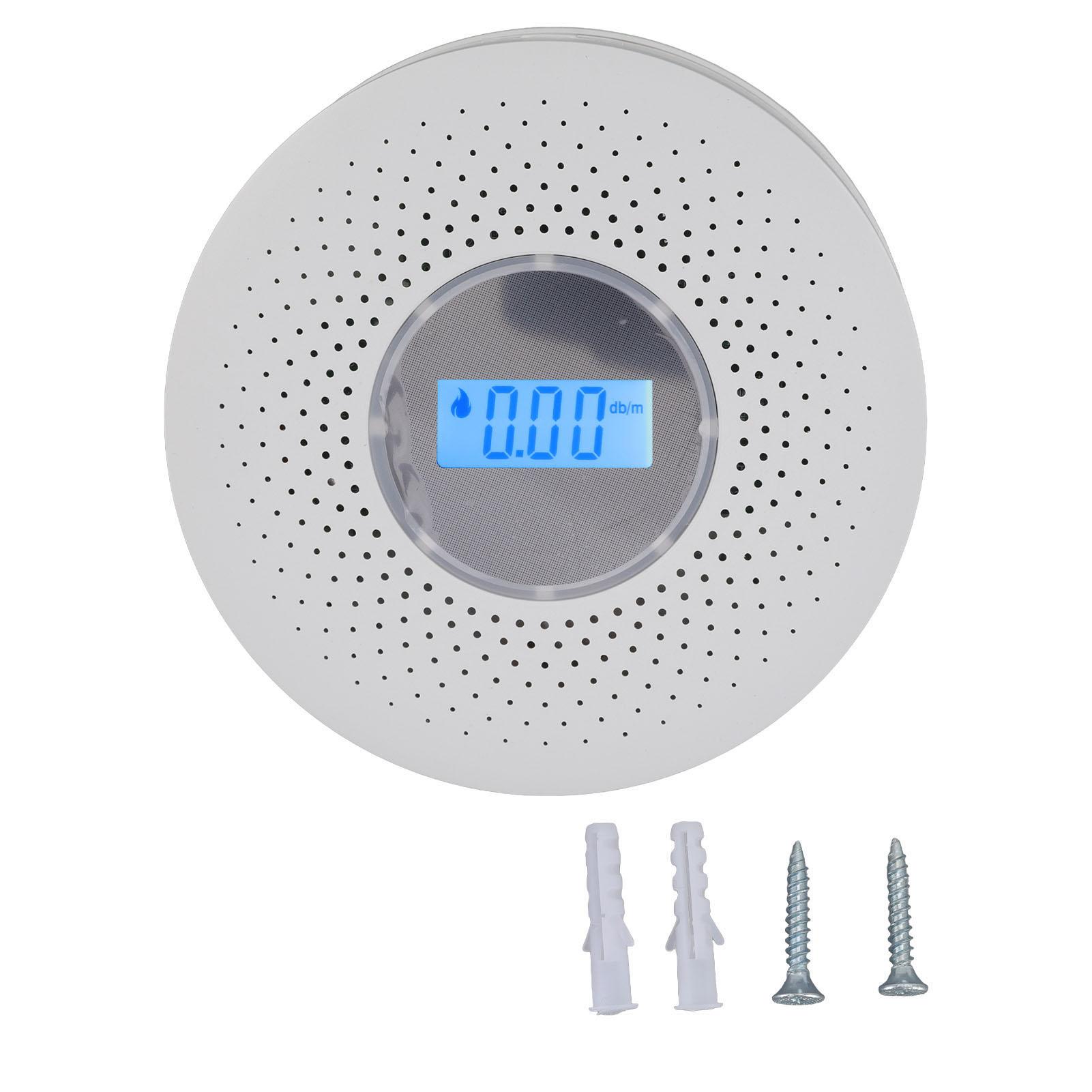 Smoke Carbon Monoxide Detector LCD Display High Sensitivity Smoke Carbon Monoxide Composite Alarm
Smoke Carbon Monoxide Detector LCD Display High Sensitivity Smoke Carbon Monoxide Composite Alarm