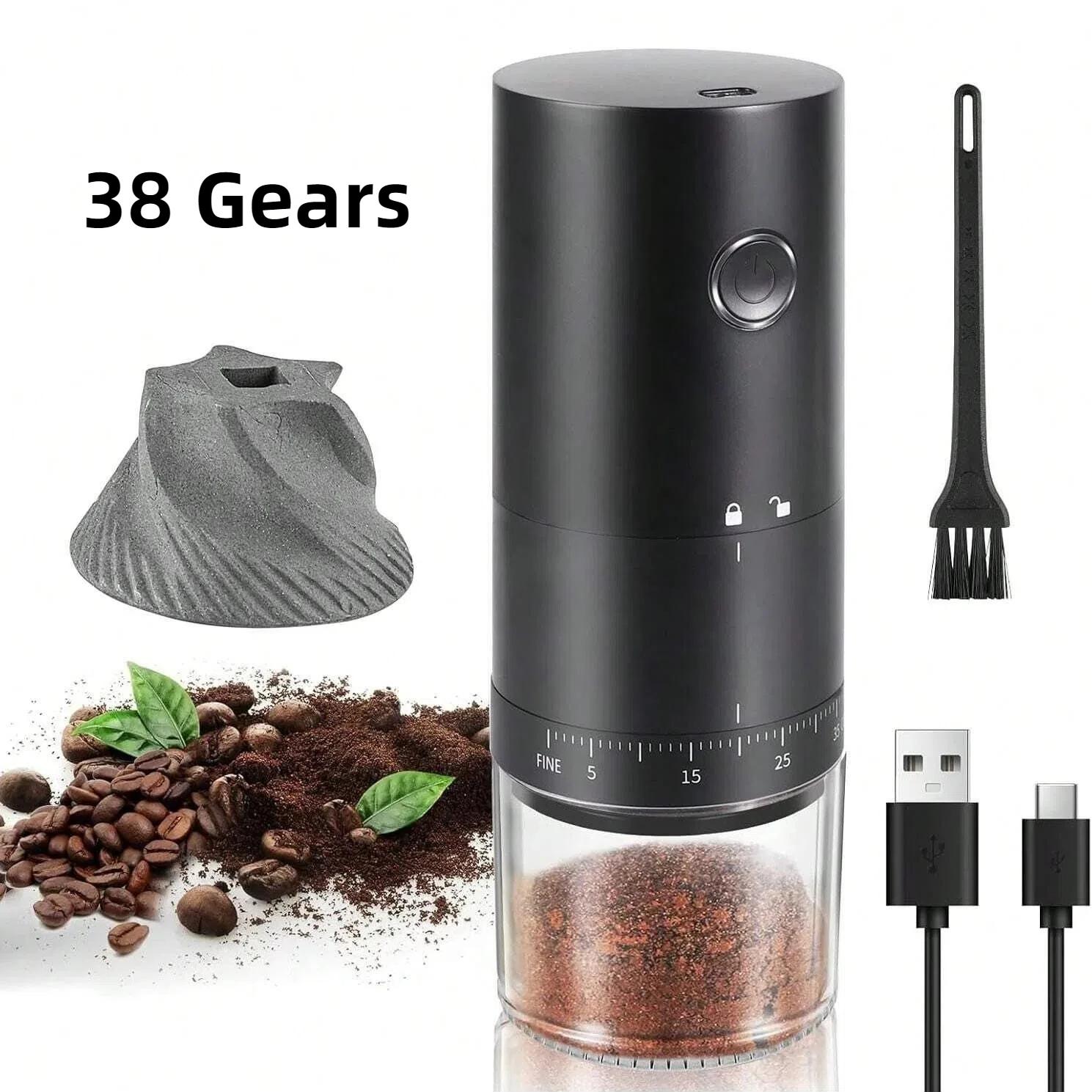 2024 New Portable Electric Coffee Grinder 38 Gears Adjustment Ceramic Filter Long Battery Life One-Button Start Bean Grinder
2024 New Portable Electric Coffee Grinder 38 Gears Adjustment Ceramic Filter Long Battery Life One-Button Start Bean Grinder