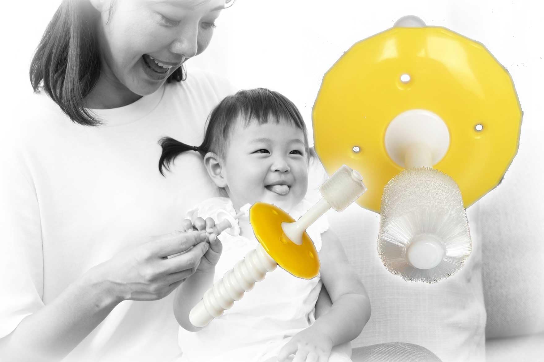 Made in Japan Bristle Baby Toothbrush with Rounded Tips and Patented POPOTAN Baby Plus for Infants to Age Assorted Set of 6 STI-IR 360-Degree 0.06mm
Made in Japan Bristle Baby Toothbrush with Rounded Tips and Patented POPOTAN Baby Plus for Infants to Age Assorted Set of 6 STI-IR 360-Degree 0.06mm