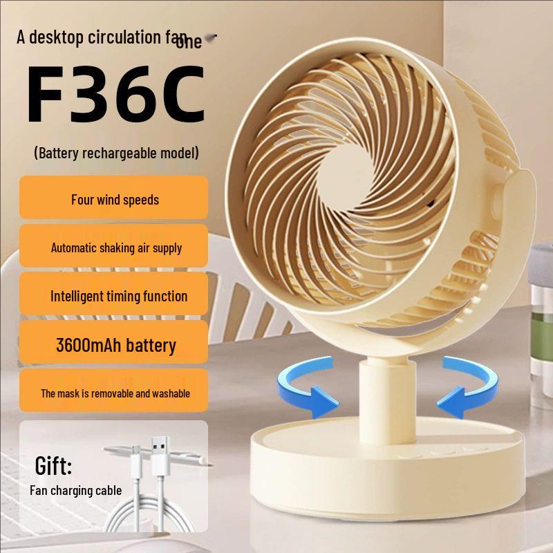 USB Mini Oscillating Desktop Fan: Rechargeable with Ultra-Long Battery Life for Office and Home 20 x 17 x 27.5 cm
USB Mini Oscillating Desktop Fan: Rechargeable with Ultra-Long Battery Life for Office and Home 20 x 17 x 27.5 cm