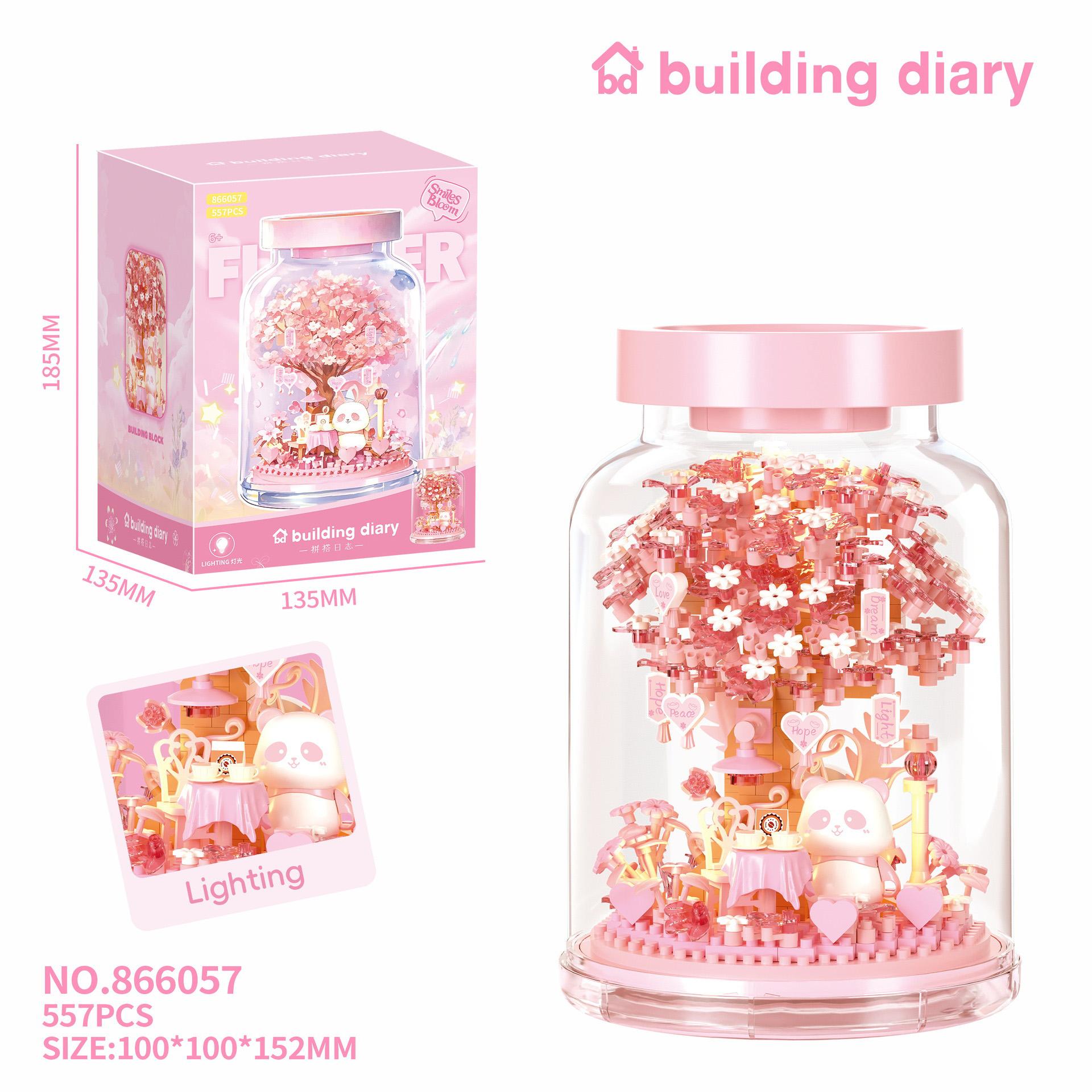 Idea Flower In Bottle Micro Diamond Block Panda Construction Diary Blocks Pink World Nanobricks Toys With Light For Girls Gifts
Idea Flower In Bottle Micro Diamond Block Panda Construction Diary Blocks Pink World Nanobricks Toys With Light For Girls Gifts