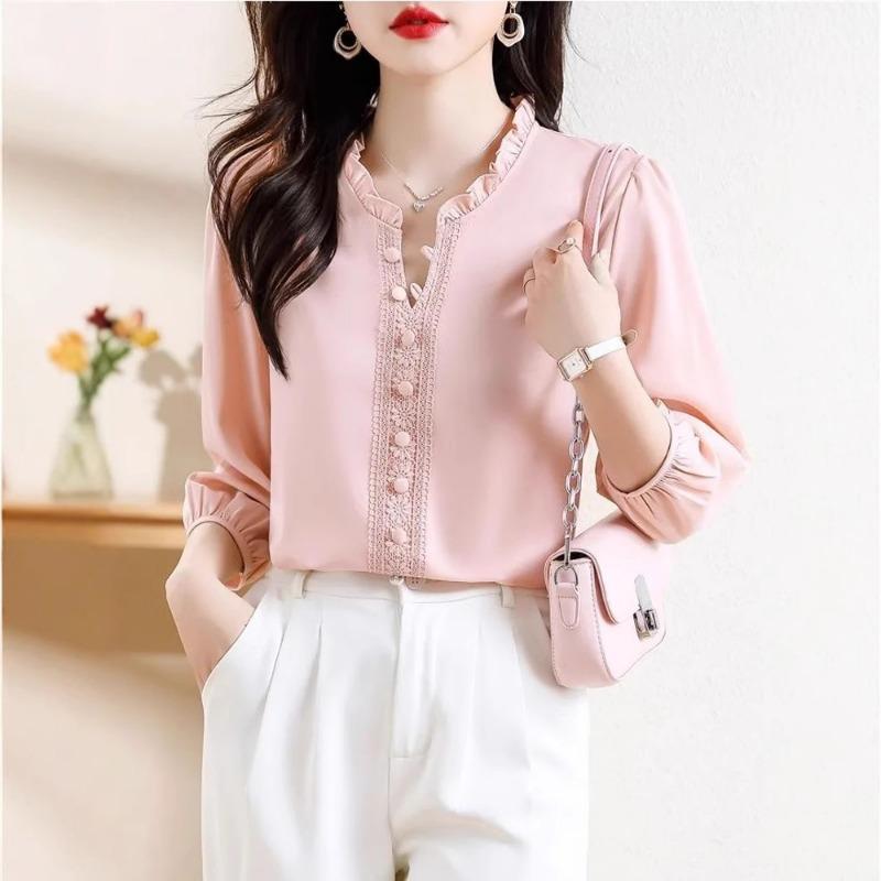 Short-sleeved Shirt Summer New Ruffle Niche Top Women s Chiffon Shirt Fashion T-shirt M
Short-sleeved Shirt Summer New Ruffle Niche Top Women s Chiffon Shirt Fashion T-shirt M