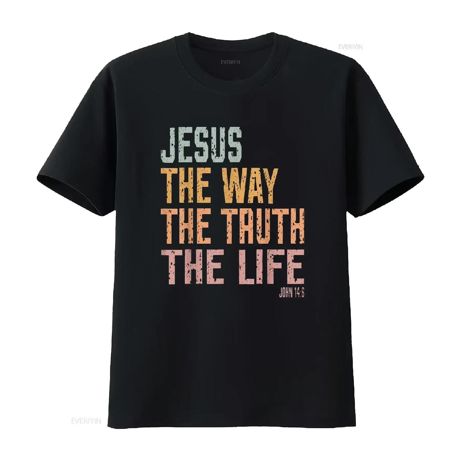 Christian T Shirt Women Jesus The Way Truth Life vintage Washed Stretched Casual Versatile homme fashion graphic Slightly XXXXXL чорний
Christian T Shirt Women Jesus The Way Truth Life vintage Washed Stretched Casual Versatile homme fashion graphic Slightly XXXXXL чорний