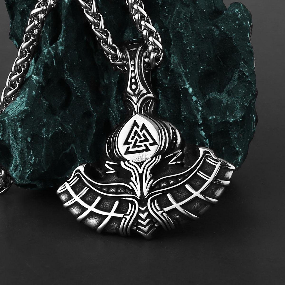 Vintage Viking anchor rune titanium steel pendant style men domineering fashion stainless steel pendant necklace ornament
Vintage Viking anchor rune titanium steel pendant style men domineering fashion stainless steel pendant necklace ornament