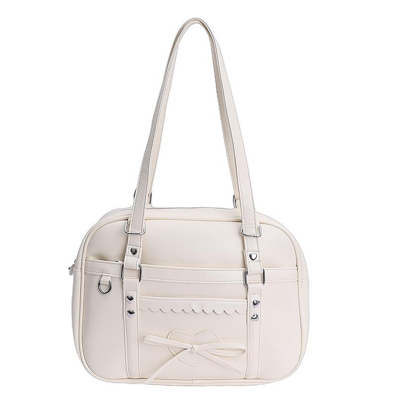 Рюкзак в японском стиле, базовая большая сумка для униформы в студенческом стиле, однотонная сумка-мессенджер на плечо для переноски студентами с бантом белый
Рюкзак в японском стиле, базовая большая сумка для униформы в студенческом стиле, однотонная сумка-мессенджер на плечо для переноски студентами с бантом белый